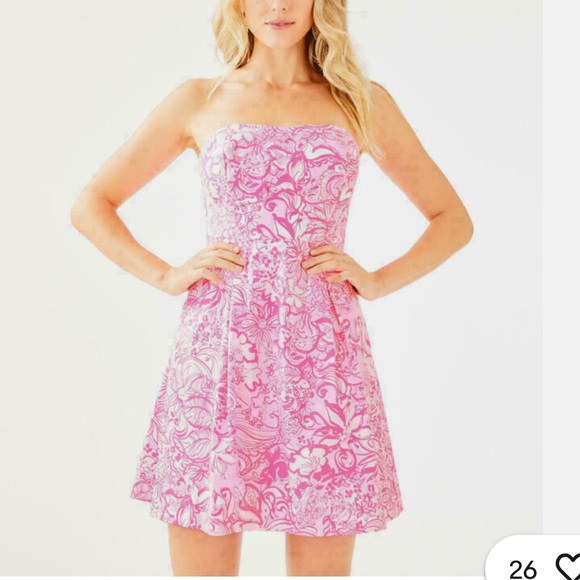 Lilly Pulitzer Dresses & Skirts - Lilly Pulitzer Pink Tropics  Bunny Hop Dress. With Pockets 
NWT size 8
